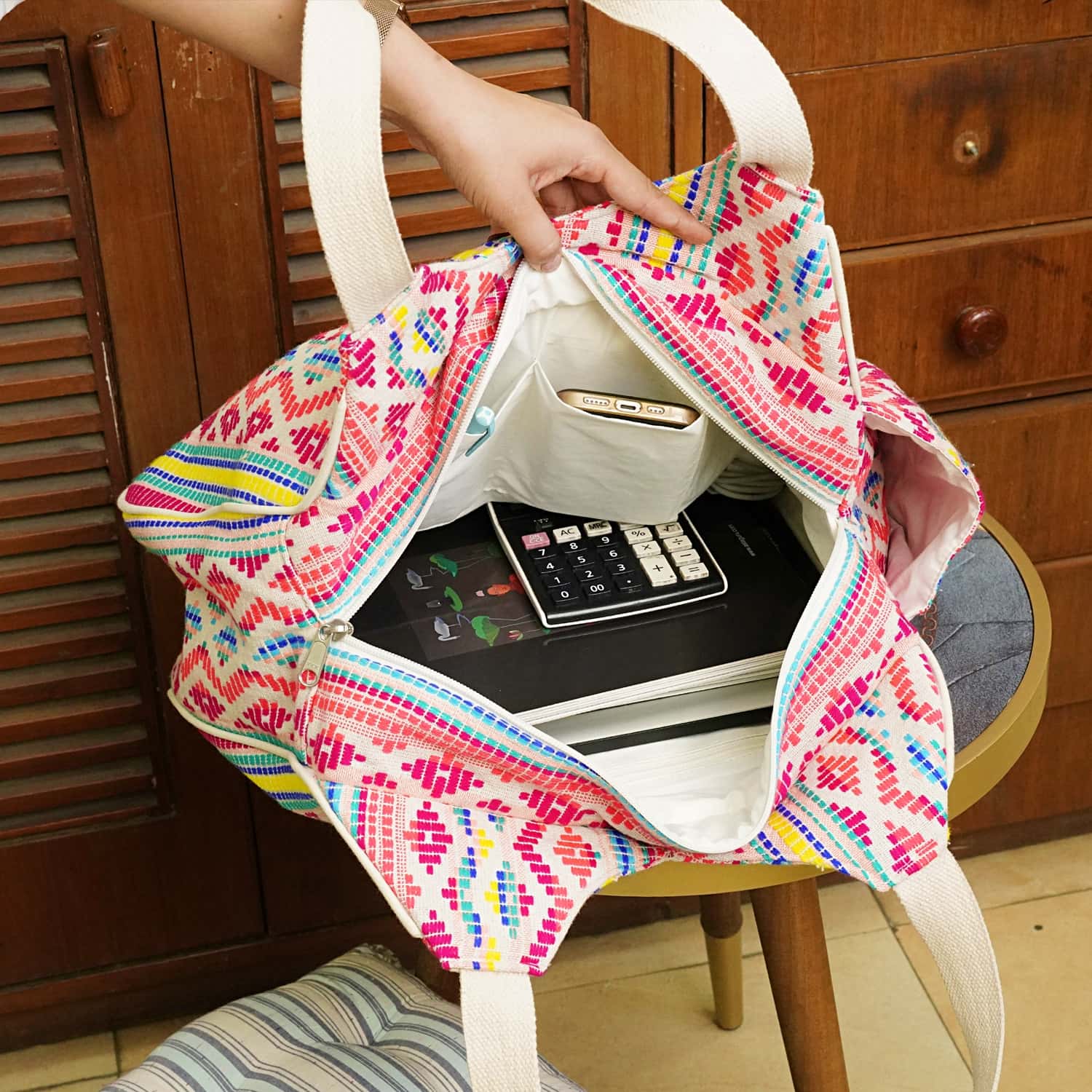 The Festival Tote Bag - Pink